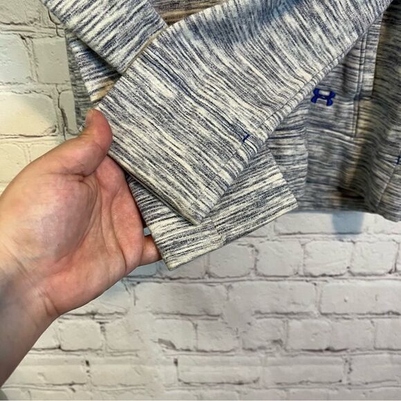 Under Armour Charged Cotton Storm Marble Hoodie Size XS Cold Gear Fleece 1239241 - Picture 2 of 6